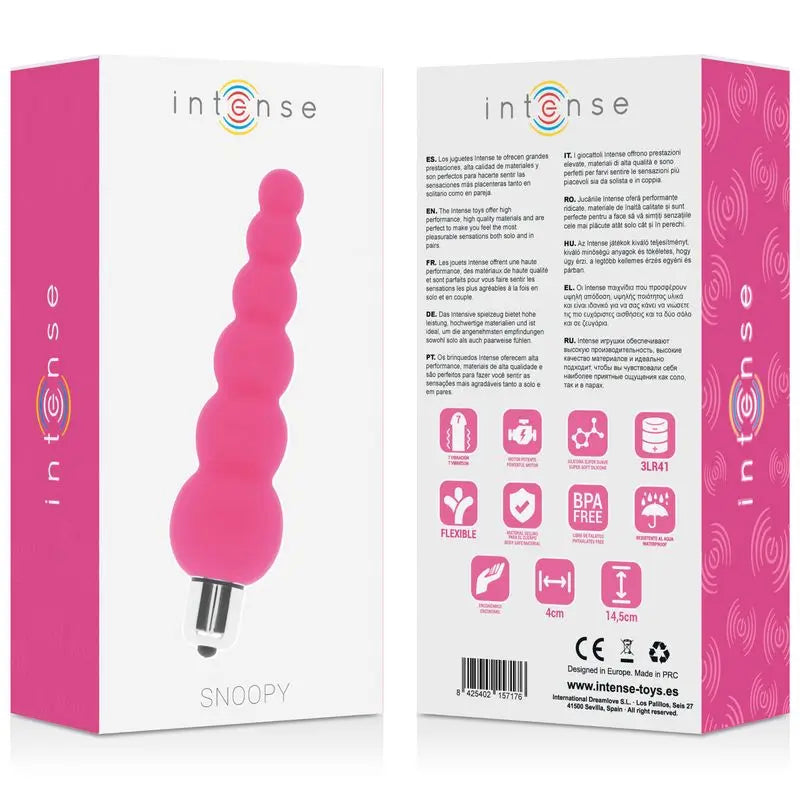 Intense Anal Toys Snoopy 7 Geschwindigkeiten Silikon Intense Pink