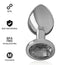 Intense Anal Plug Metal Aluminium With Crystal Black Size M