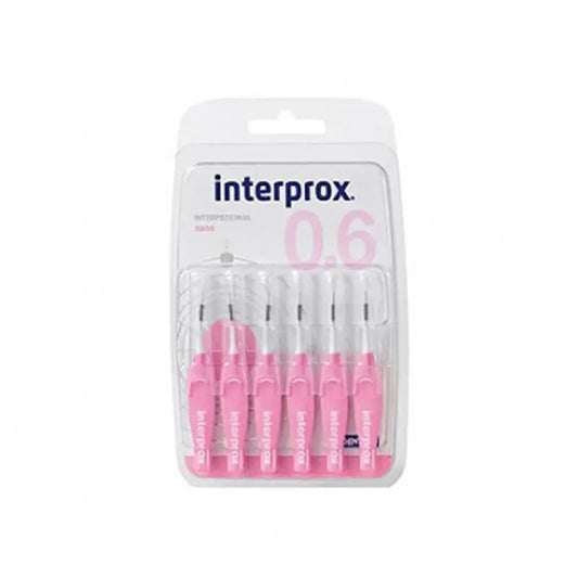 Interprox Interproximal Nano Toothbrush, 6 pieces