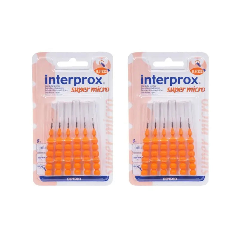 Interprox Interproximale Super-Mikro-Zahnbürste, 2X6 Einheiten