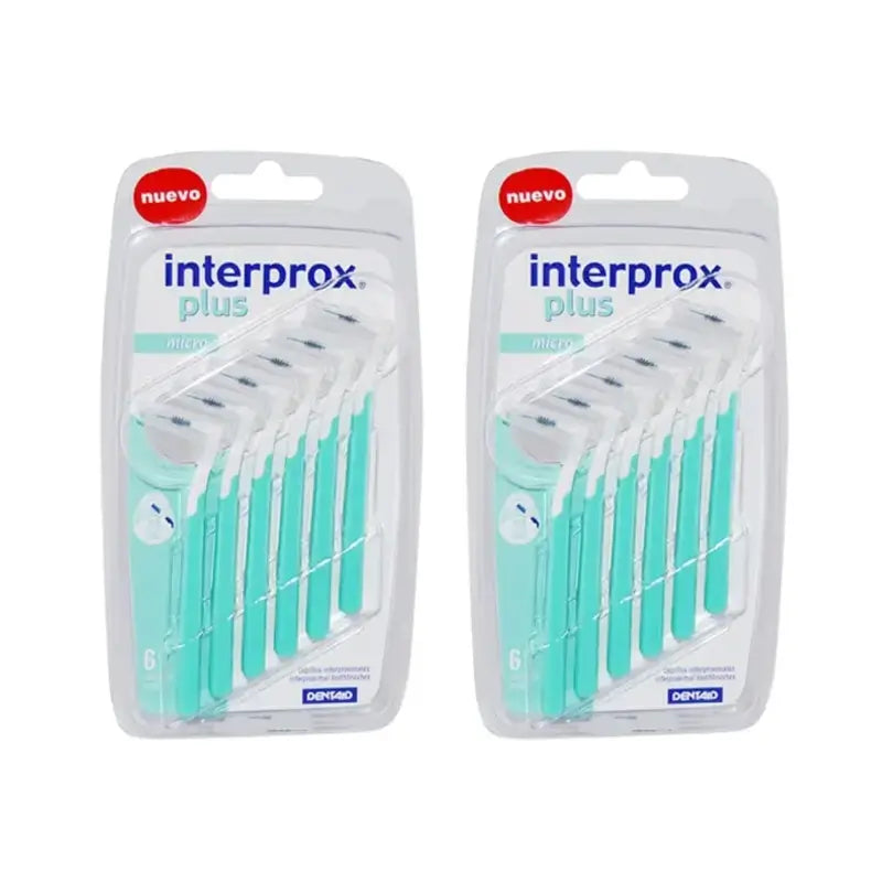 Interprox Plus Interproximale Mikrozahnbürste, Packung mit 2X6 Einheiten