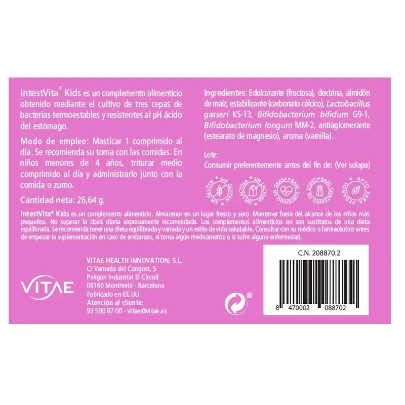 VITAE IntestVita Kinder, 60 Tabletten
