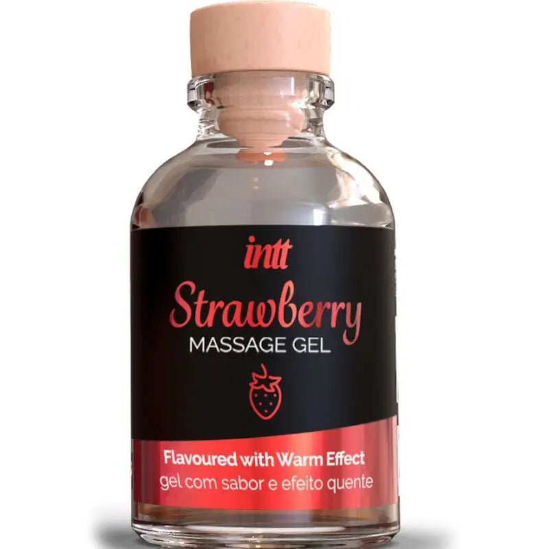 Intt Strawberry Flavoured Massage Gel Warming Effect
