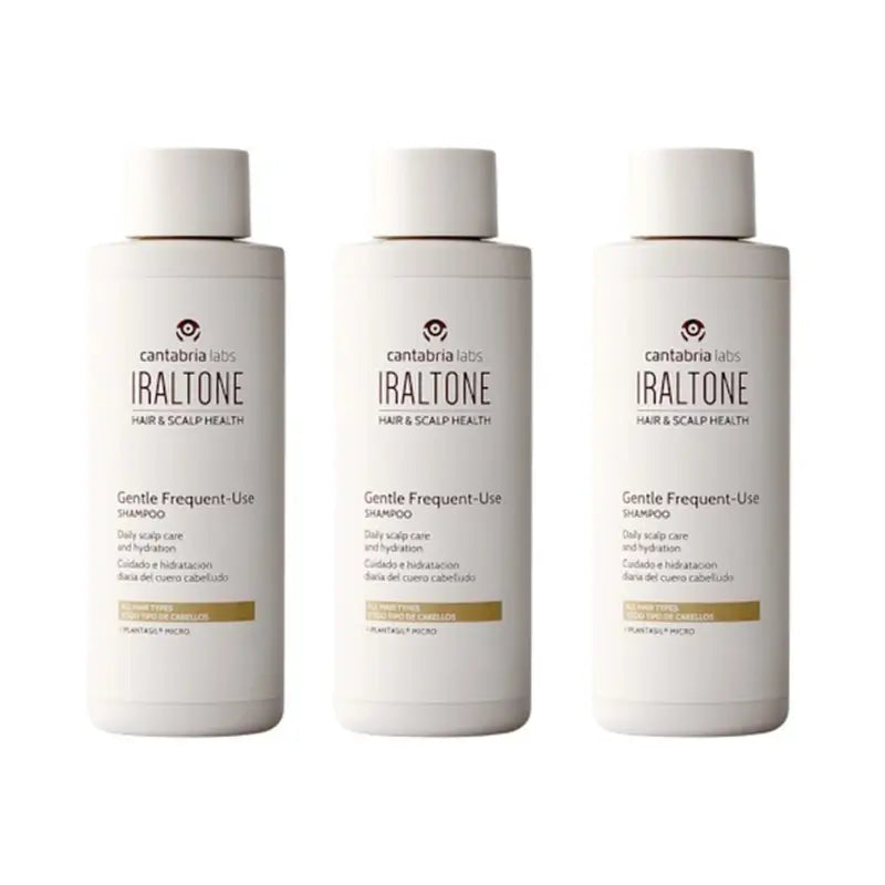 Iraltone Häufiger Gebrauch Sanftes Shampoo, Packung 3 x 200 ml