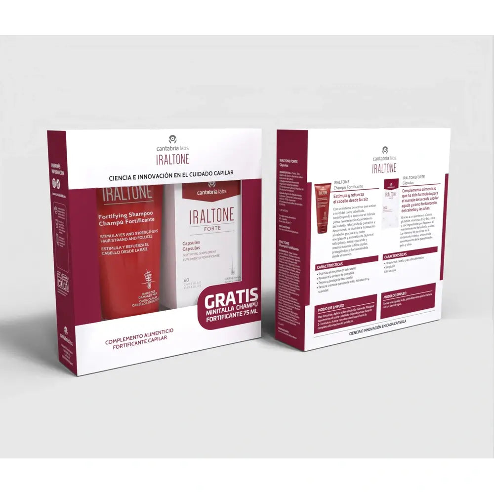 Iraltone Forte Kapseln + Stärkendes Shampoo Minitalla 75 ml Kostenloses Geschenk