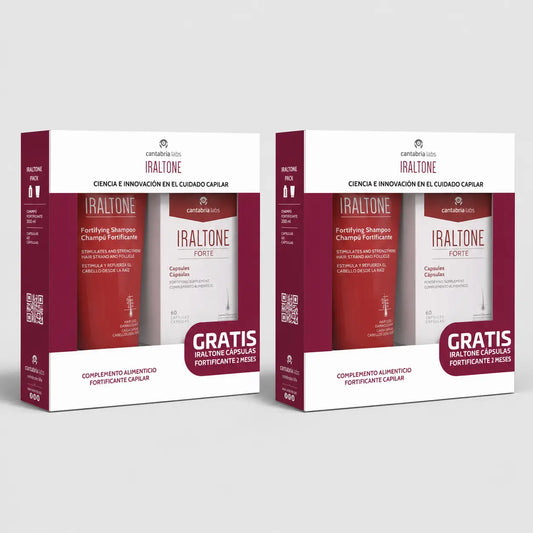 Iraltone Forte Kapseln + Minitalla Stärkendes Shampoo 75 ml Geschenkpackung 2