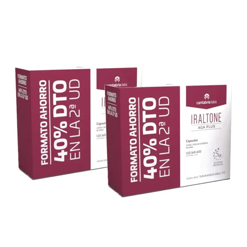 Iraltone Aga Plus Sparpack, 120 Kapseln, 2er-Pack