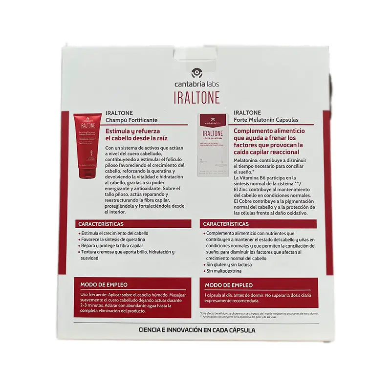 Iraltone Pack Forte, 60 Kapseln + Shampoo, 75 ml