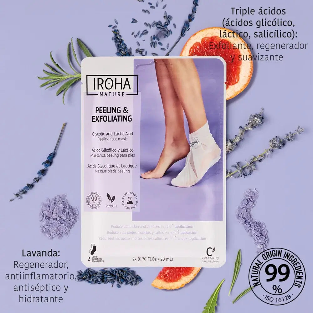 Iroha Nature Corporal Socks Peeling & Peeling Maske & Peeling, 20 Ml