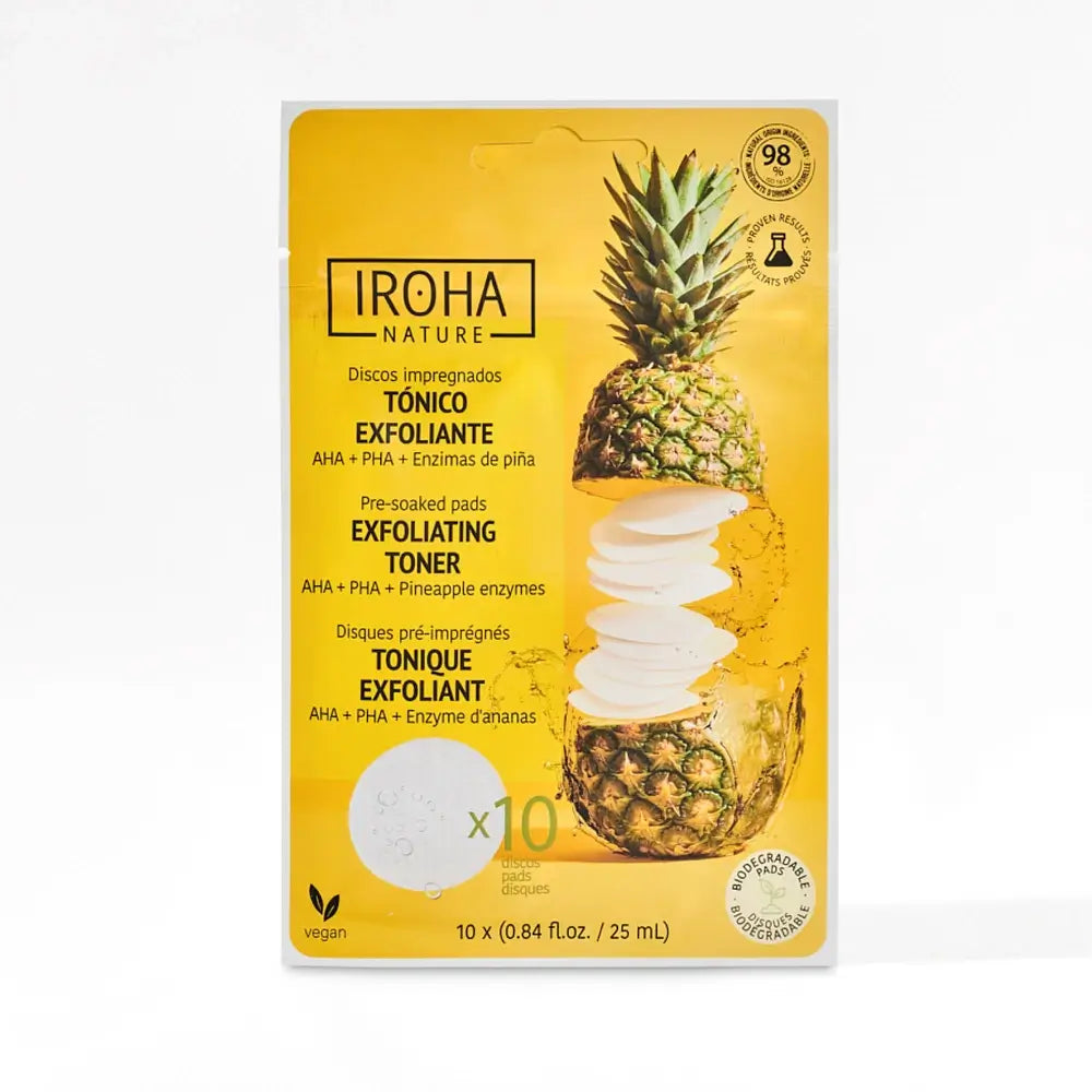 Iroha Nature Exfoliating Toning Discs, 10 Stück.