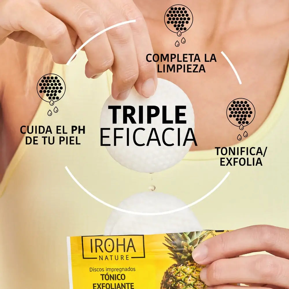Iroha Nature Exfoliating Toning Discs, 10 Stück.