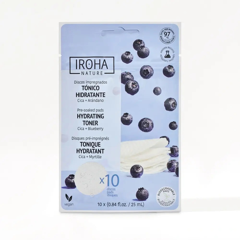 Iroha Nature Feuchtigkeitsspendende Tonic-Scheiben, 10 Stück.