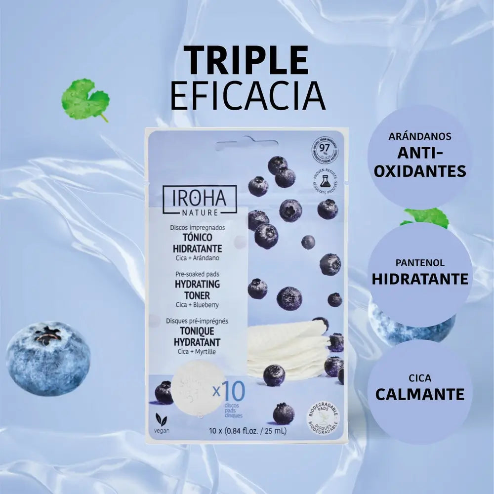 Iroha Nature Feuchtigkeitsspendende Tonic-Scheiben, 10 Stück.