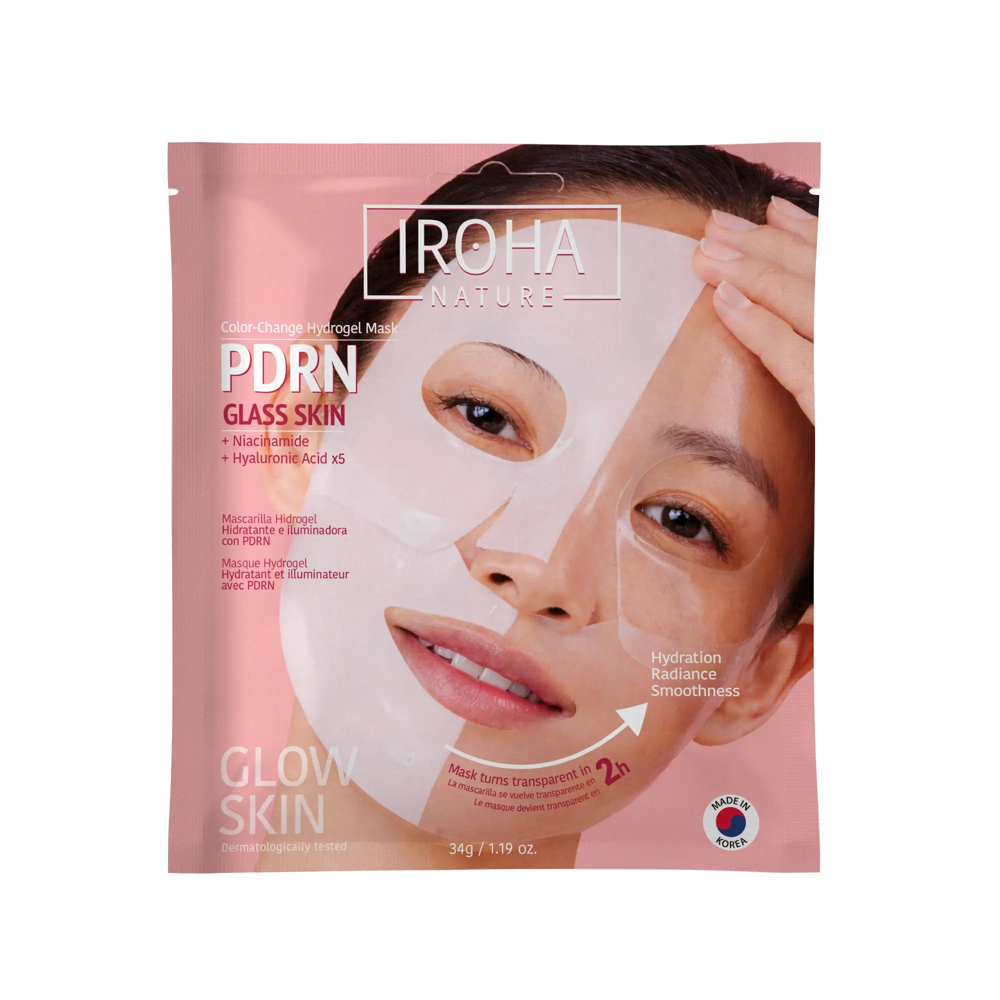 Iroha Natur Iroha Natur Glas Haut Hydrogel Maske mit Pdrn, 1 gr