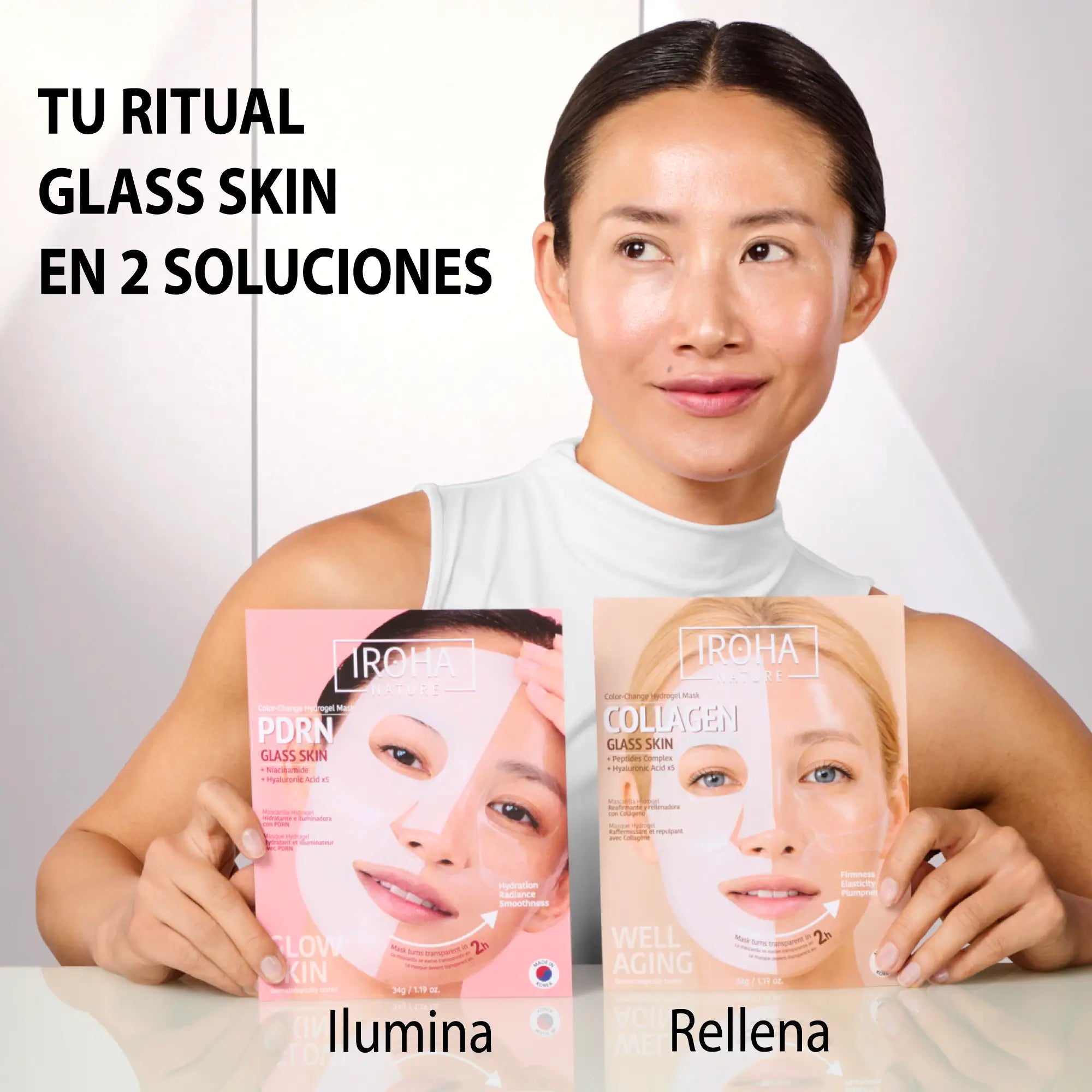 Iroha Natur Iroha Natur Glas Haut Hydrogel Maske mit Pdrn, 1 gr