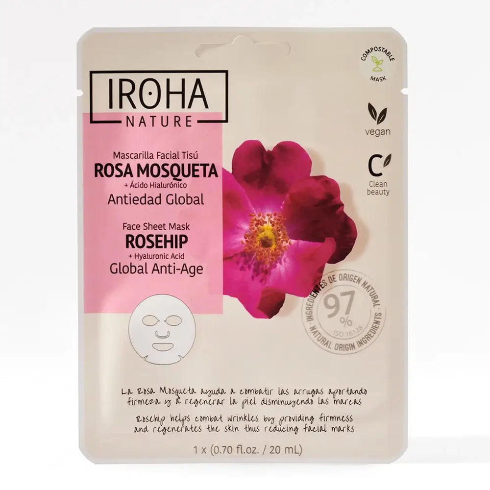 Iroha Nature Natürliche Extrakte Global Anti-Aging Gesichtsmaske, 20 Ml
