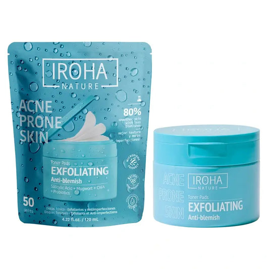 Iroha Nature Peeling für fettige Haut Anti-Perfektion Toning Discs, 50 Stück