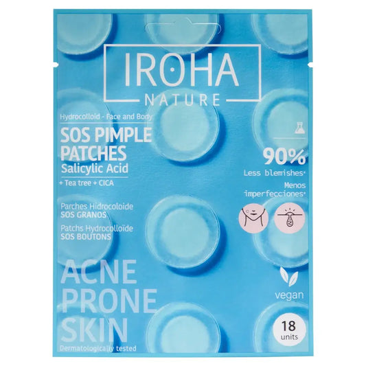 Iroha Nature Sos Pickelpflaster - Salicylsäure, 18 Stück.