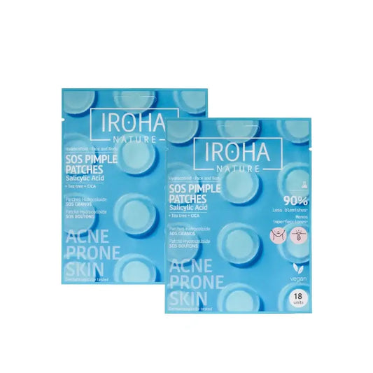Iroha Nature SOS-Pflaster gegen Pickel mit Salicylsäure, 2er-Pack