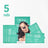 Iroha Nature Deep Cleansing Nose Strips Mitesser - Holzkohle, 5 Stück.