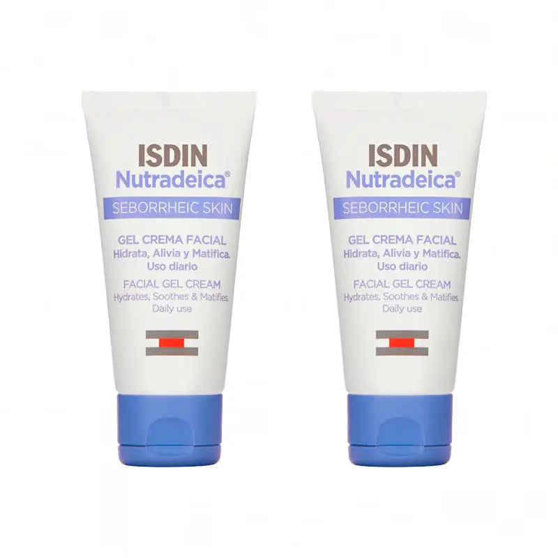 Isdin Duplo Nutradeica Gesichtscreme Gel 2 x 50 Ml