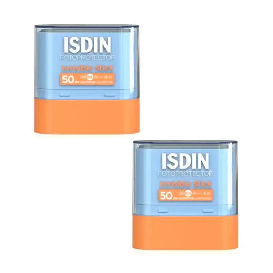 Isdin Fotoprotector Unsichtbarer Stick SPF 50+ Packung 2 x 10 Gr