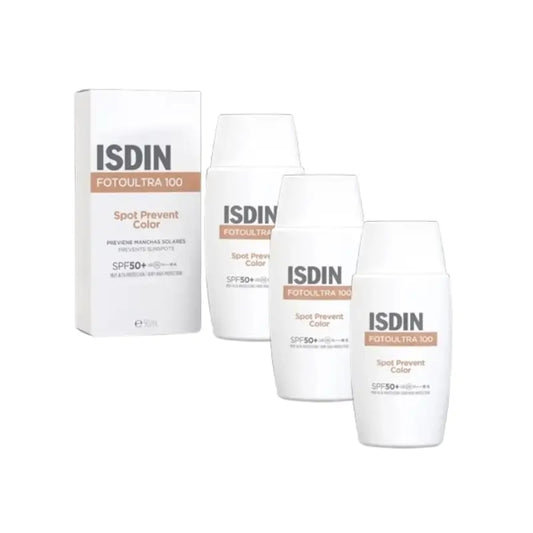 Isdin Fotoprotector Fotoultra 100 Spot Prevent Farbe Spf50+, 3X50 Ml