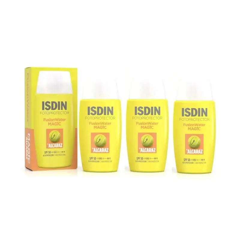 Isdin Fotoprotector Fusion Wasser Magie von Alcaraz Spf 50, 3X50 Ml
