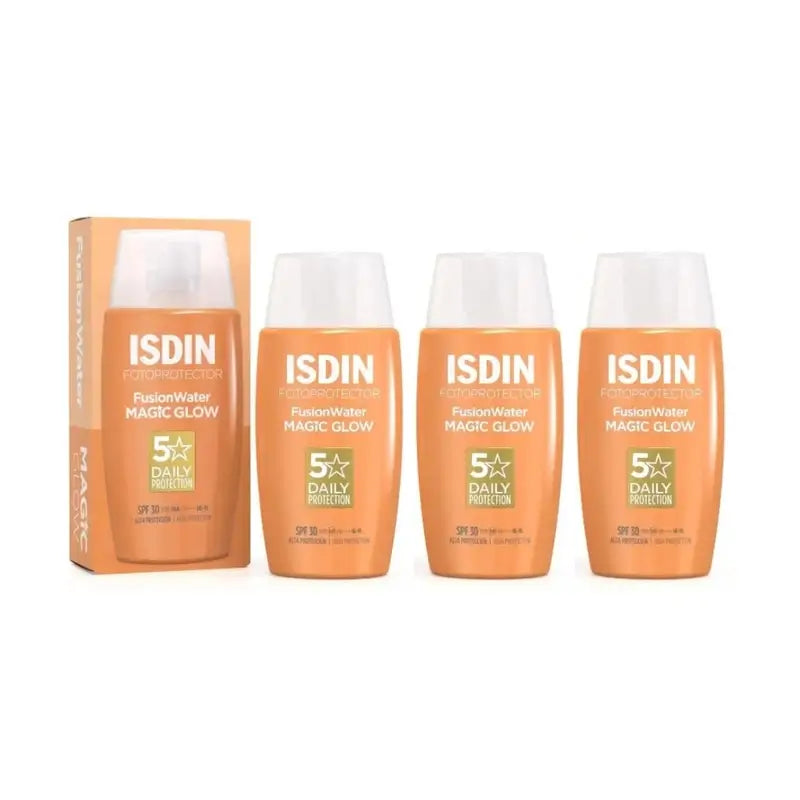 Isdin Fotoprotector Fusion Wasser Magie Glow Spf 30, 3X50 Ml