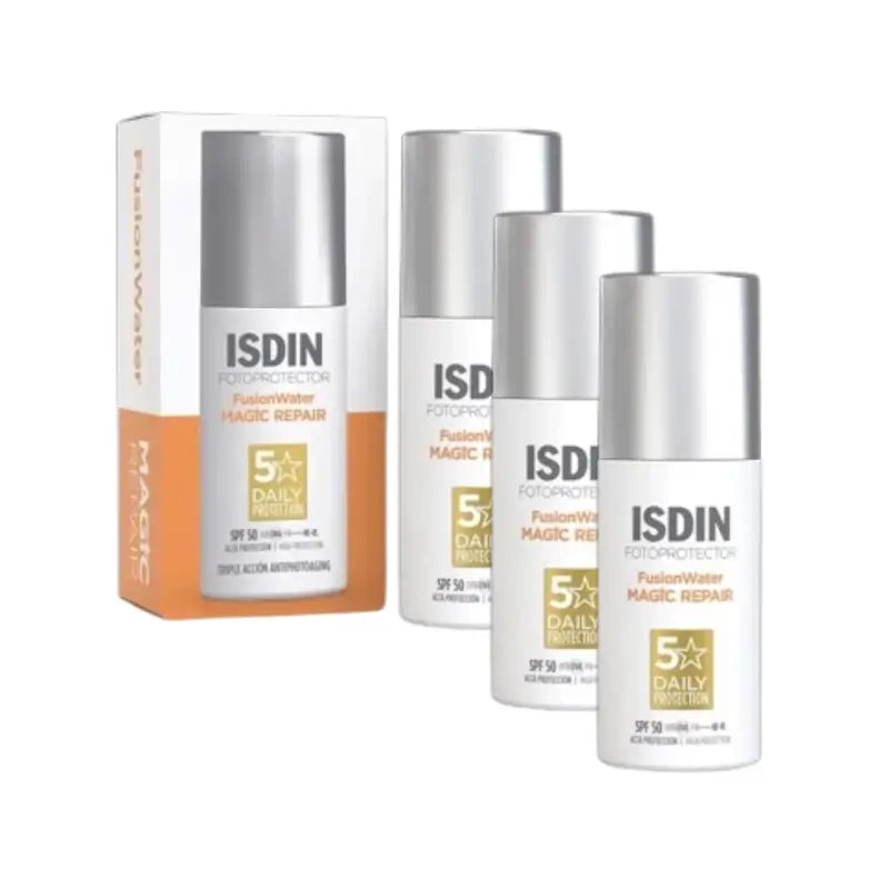 Isdin Fotoprotector Fusion Wasser Magie Reparatur Spf 50+, 3X50 Ml