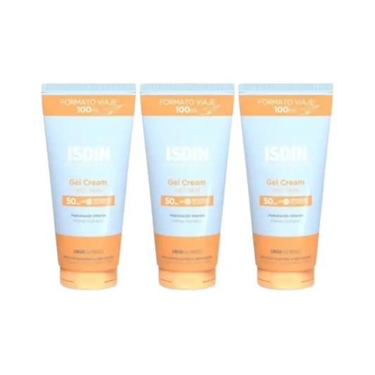 Isdin Fotoprotector Gel Creme Spf 50+ Reiseformat, 3X100 Ml