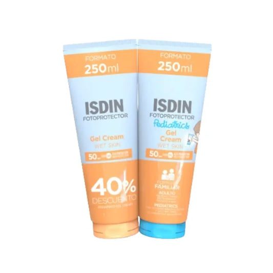 Isdin Fotoprotector Pack Duo Gel Creme + Pädiatrie 250Ml 40% Rabatt
