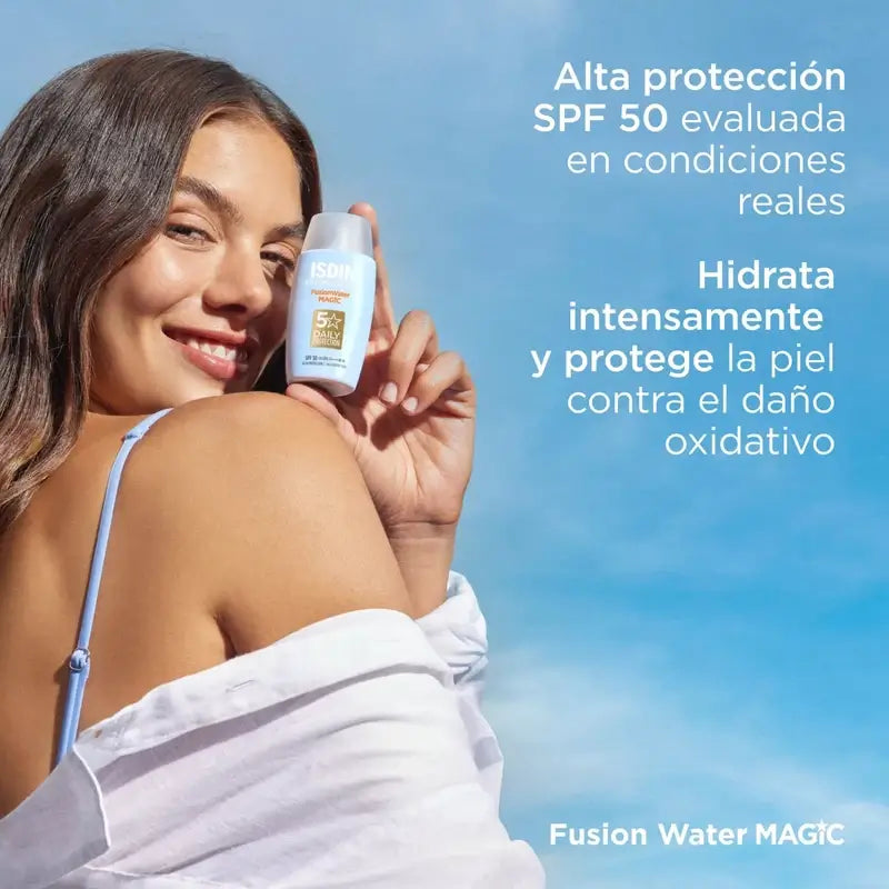 Isdin Fusion Wasser Magie Spf 50+ Sonnenschutzmittel 2 x 50 Ml