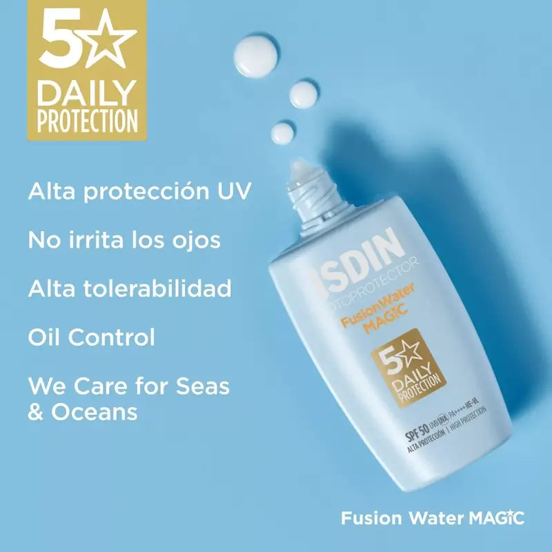 Isdin Fusion Wasser Magie Spf 50+ Sonnenschutzmittel 2 x 50 Ml