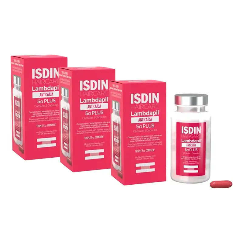 Isdin Lambdapil 5 Alfa Plus Kapseln, Packung 3 x 60 Stück