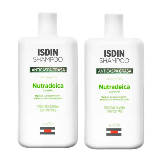 Isdin Nutradeica Anti-Schuppen ölig, Packung 2 x 400 ml