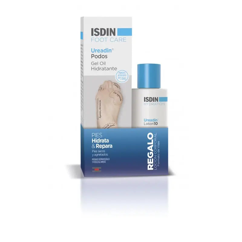 Isdin Ureadin Podos Feuchtigkeits-Öl-Gel 75Ml + Gratis Ureadin Lotion 10 100Ml