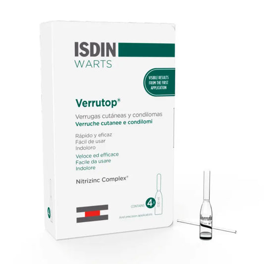Isdin Warts Verrutop 4 Ampoules x 0,10 Ml