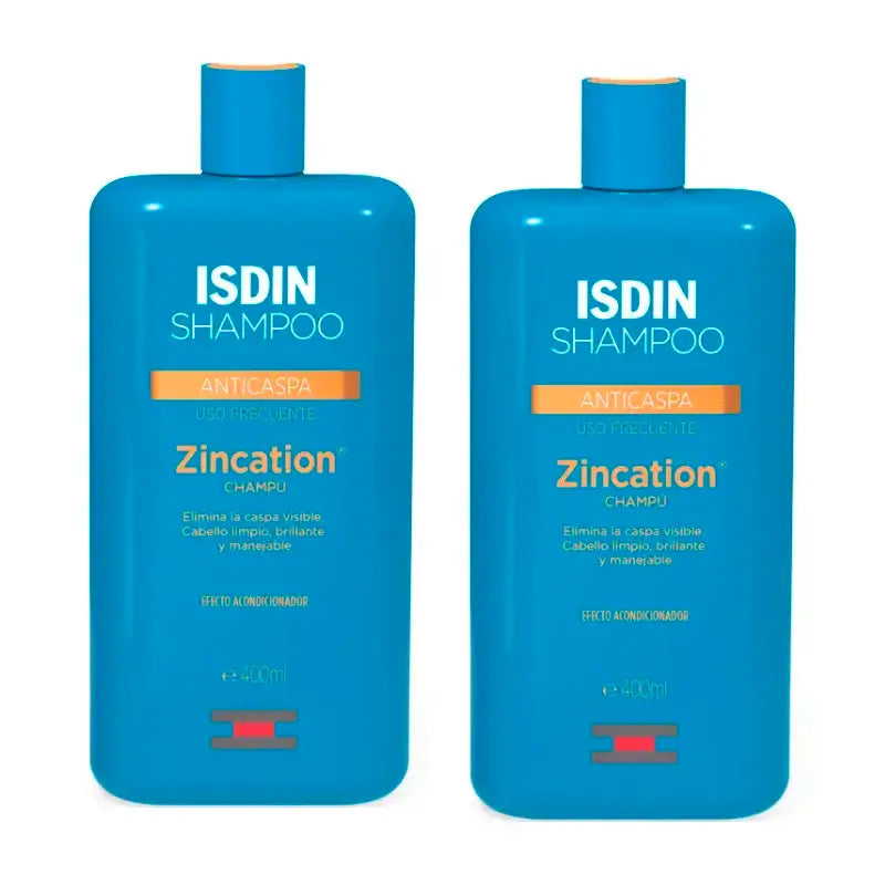 Isdin Zinkung Frequenz Frequenz Shampoo, Packung 2 x 400 ml