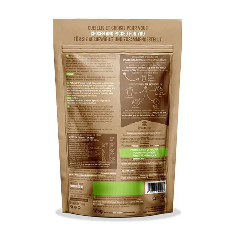 Iswari Flohsamenschalen Bio 1 , 125 gr