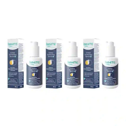 iWhite Farbkorrektur-Serum+, Packung mit 3 x 30 ml