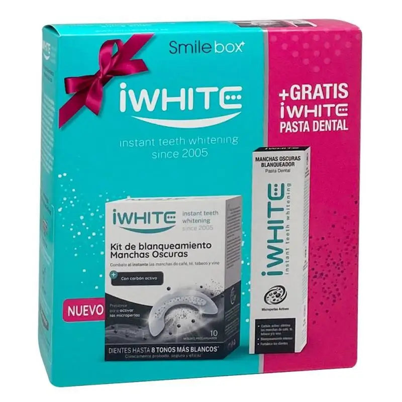 Iwhite Stain Kit Pack, 10 Förmchen + 75 ml Paste Geschenkset