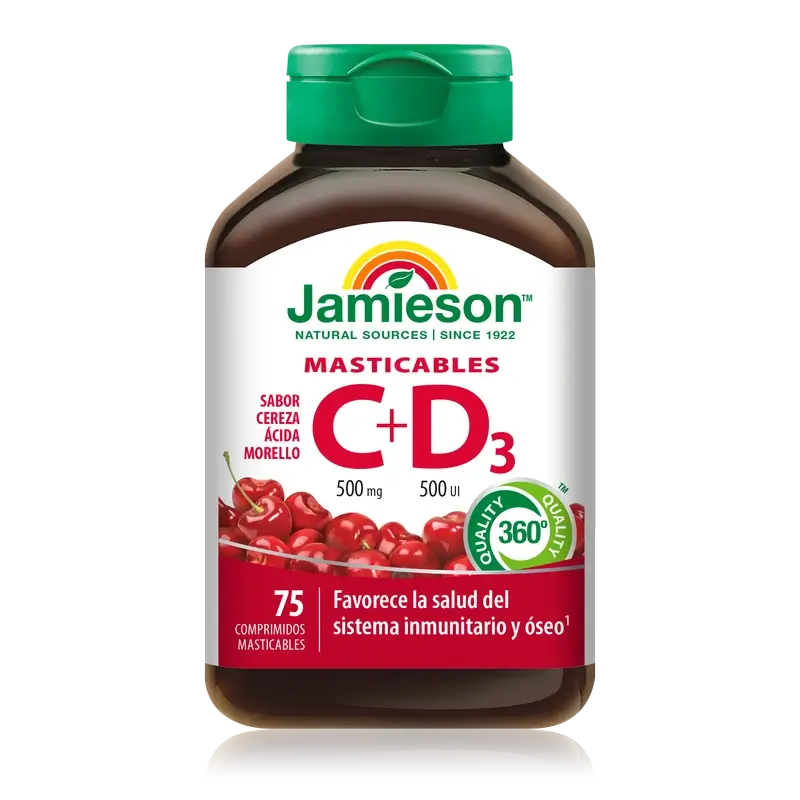 Jamieson Vitamin C+ D3 500Mg 500Ui , 75 Kautabletten
