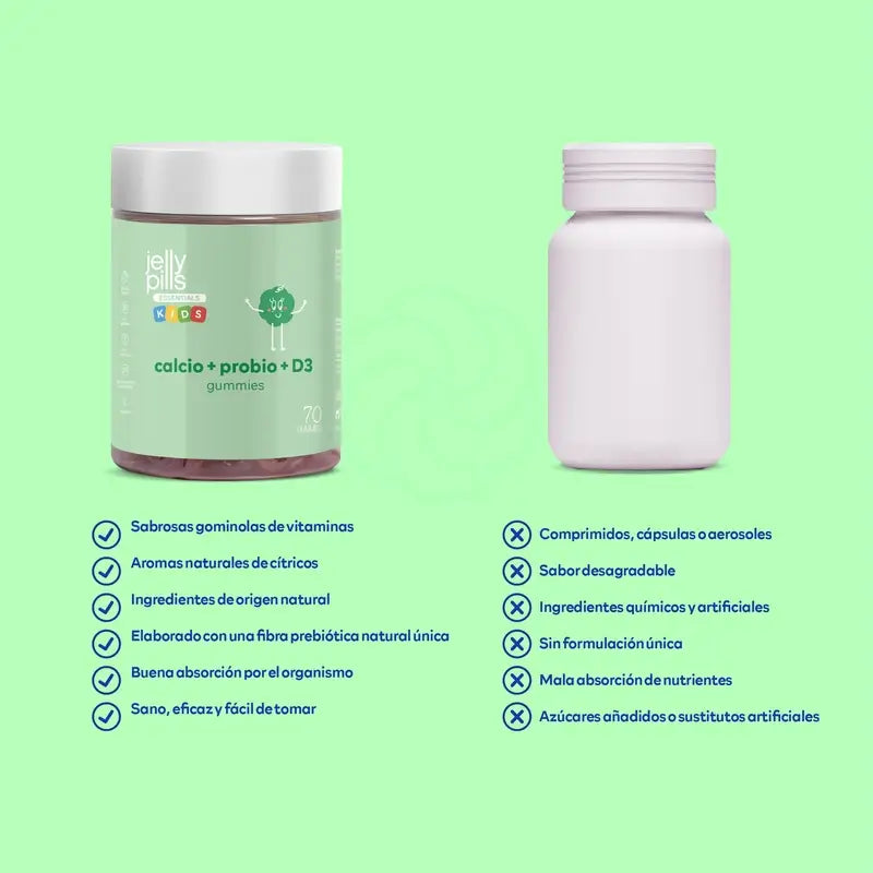 Gelee-Pillen Caclium+D3+K2+Propbio Kids , 70 Gummibärchen