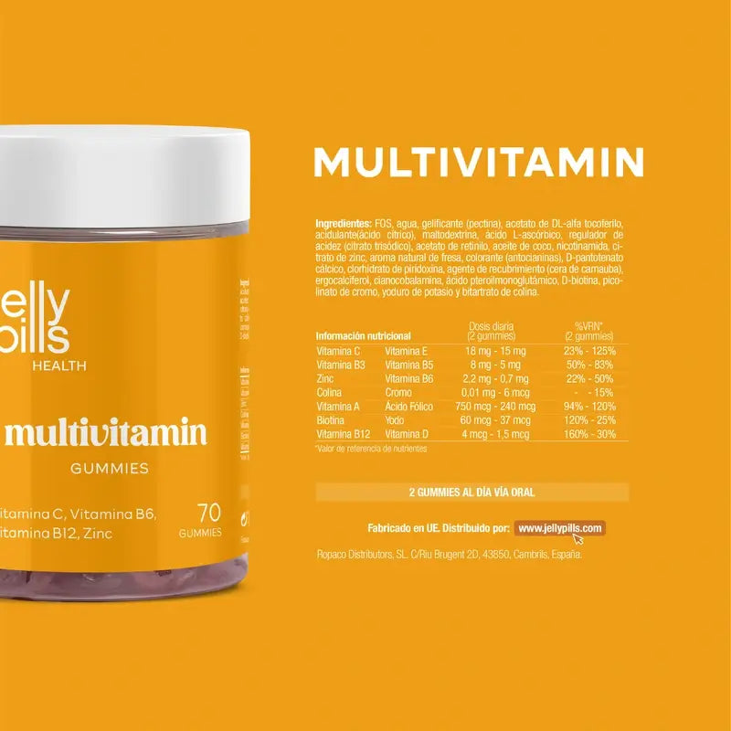 Jelly Pills Multivitamin, 70 Gummibärchen