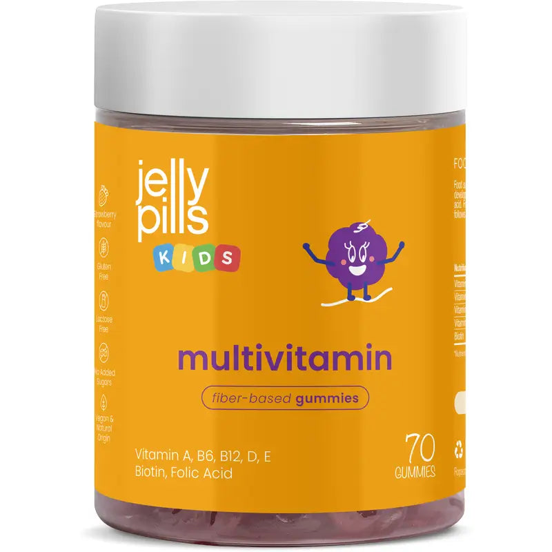 Jelly Pills Multivitamin-Nahrungsergänzungsmittel für Kinder, 70 Gummibärchen