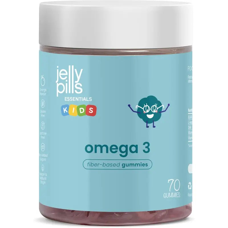 Omega Kids-Gummibärchen mit Orangengeschmack, 70 Stück