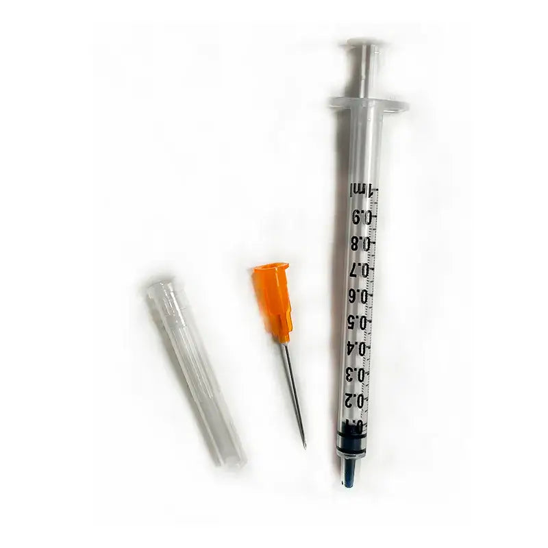 Spritze mit Nadel 1 ml, 100 Stück (25gx16mm)