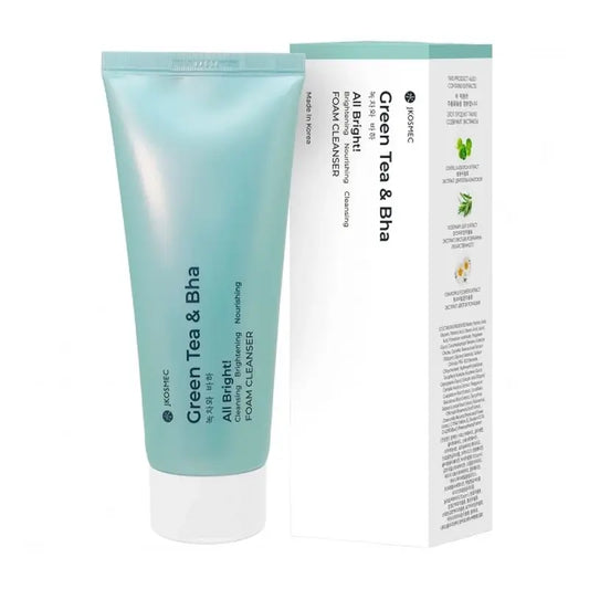 Jkosmec All Bright Grüner Tee und Bha Schaumreiniger , 180 ml