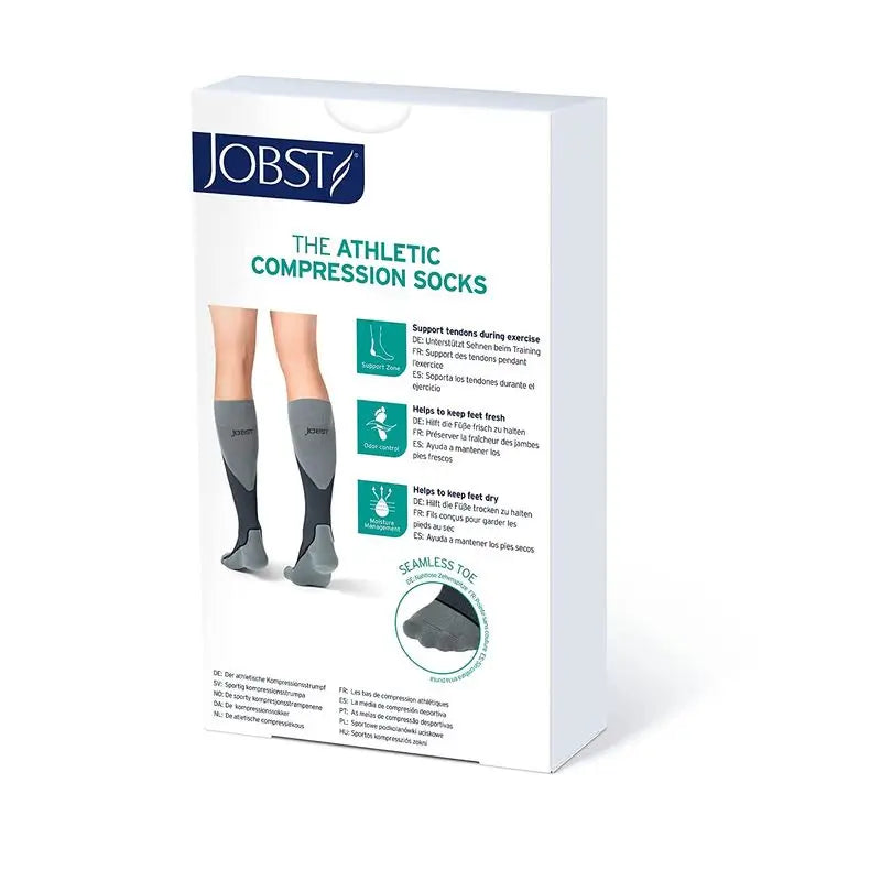 Jobst Sport Socken, Rosa/Grau, 15-20 Mmhg